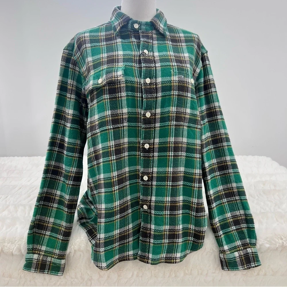 Polo Classic Fit Plaid Flannel Workshirt